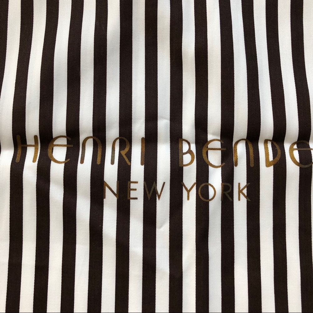 Henri Bendel handbag purse striped dust bag
